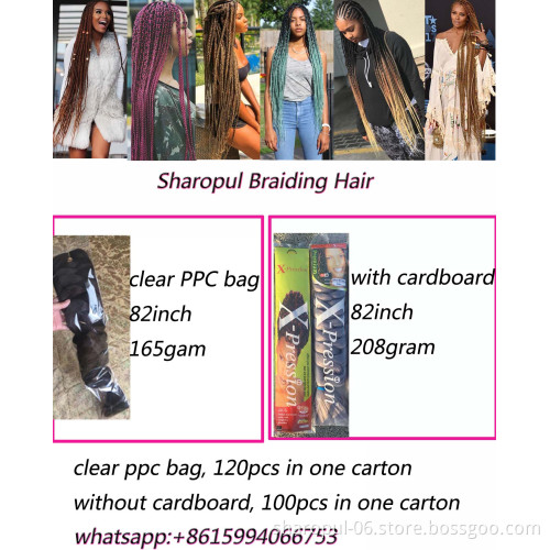 Jumbo crochet braid hair 82inch 165gram wholesale price cheap Original synthetic Jumbo braiding hair